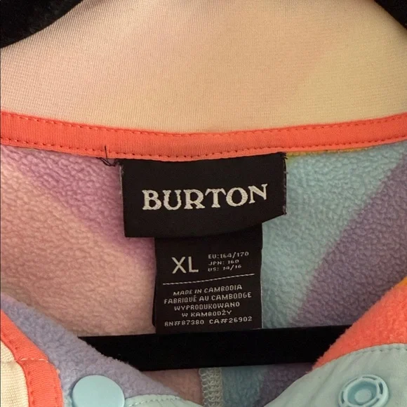 Burton Colorful Fleece Pullover - Picture 3 of 4
